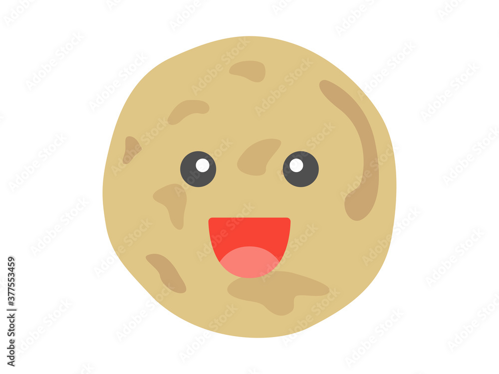 Fototapeta premium ジャガイモのキャラクターのイラスト