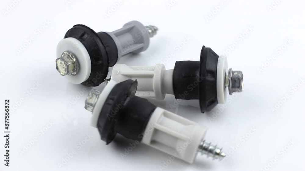 shipping bolts with gaskets inserted into the back of the Washing Machine during transportation, rotating on a white background
shipping bolts with gaskets inserted into the back of the Washing Machine during transportation, rotating on a white background