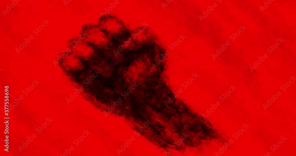 Struggle Reductive Sign Male hand squeezed into fist. Symbol of struggle, resistance or protest ...