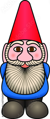 A male garden gnome.