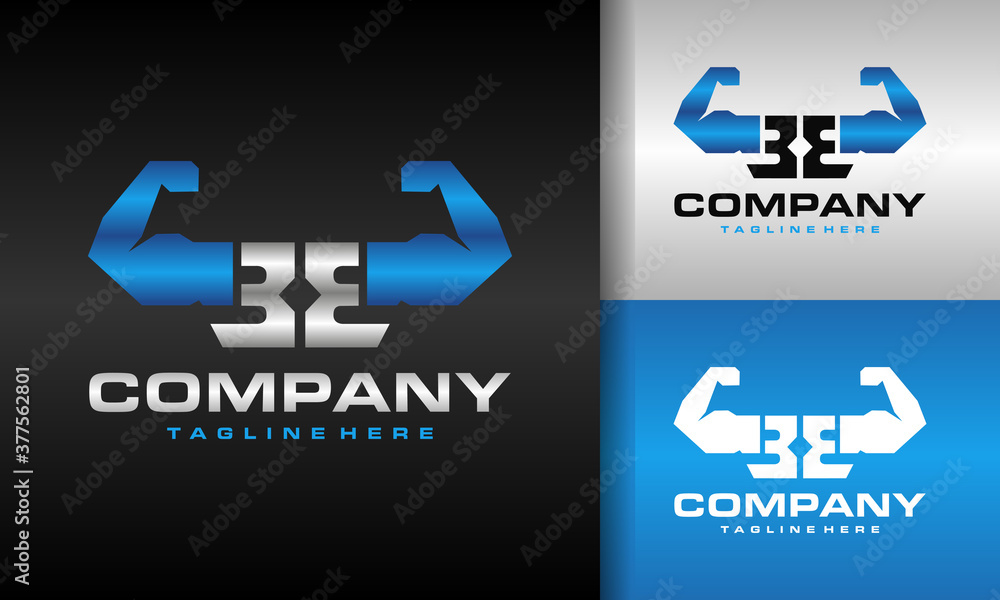fitness letter BB logo fitness letter BB logo