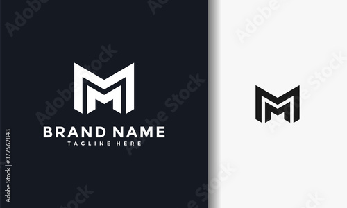 monogram letter MM logo photo
