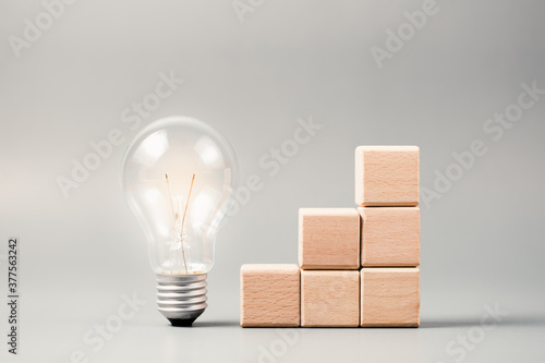 Картината върху платно Creative Idea and Growth Stair