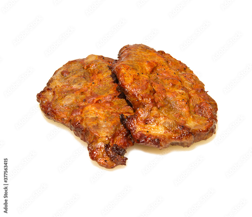 Juicy grilled steak meat with herb marinade Juicy grilled steak meat with herb marinade