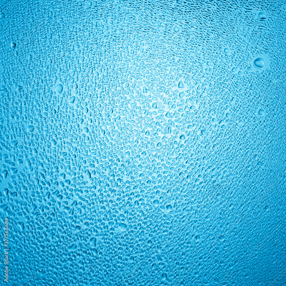 Transparent drops of water on the window glass. Transparent drops of water on the window glass.