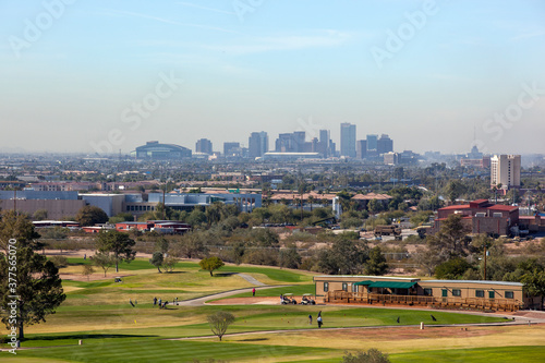 Skyline of downtown Phoenix, Arizona from 2012
