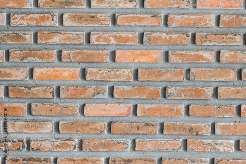 Texture of old brick wall oattern photo