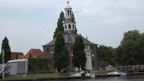 Leiden by boat (Netherlands)