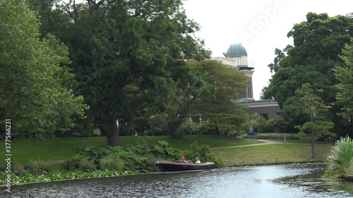 Leiden by boat (Netherlands)