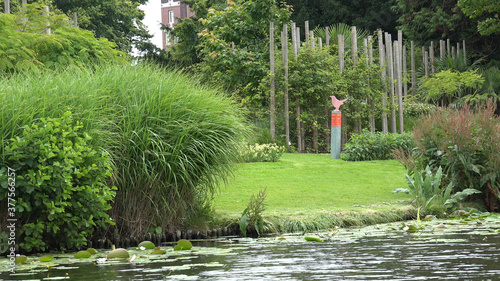 Leiden by boat (Netherlands)