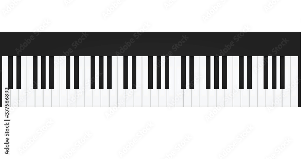 Piano or synthesizer keys. vector