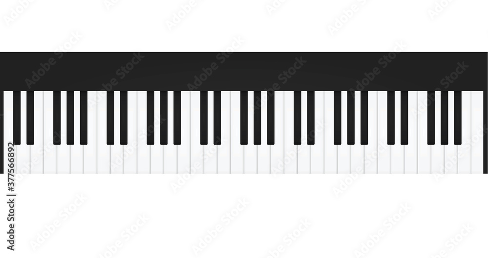 Piano or synthesizer keys. vector Piano or synthesizer keys. vector