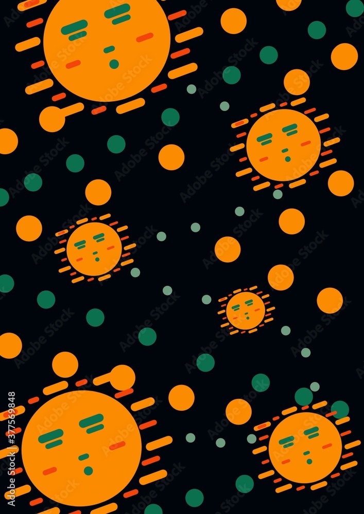 Background illustration Solar system size 21x29.7 cm Background illustration Solar system size 21x29.7 cm