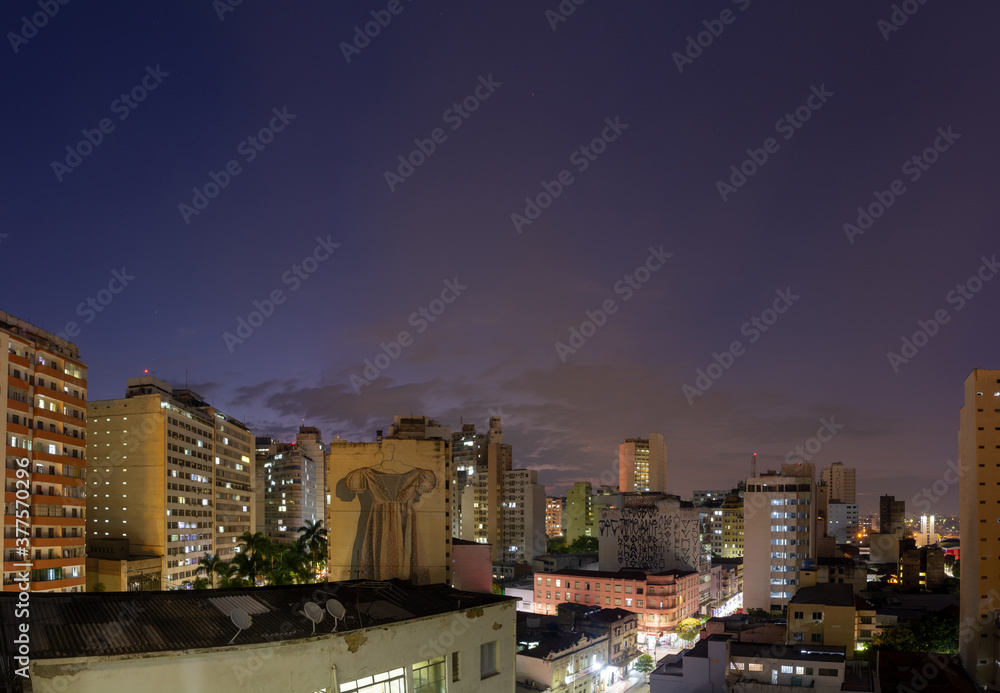 Belo Horizonte skyline at night