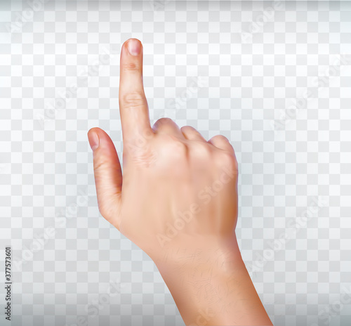 Hand simulating pressing a button. Man hand touching virtual screen. Man hand touching virtual screen. hand touching or pointing to something