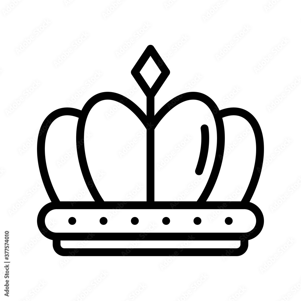 parade related golden king hat for boys in heart shape vector in lineal style, parade related golden king hat for boys in heart shape vector in lineal style,