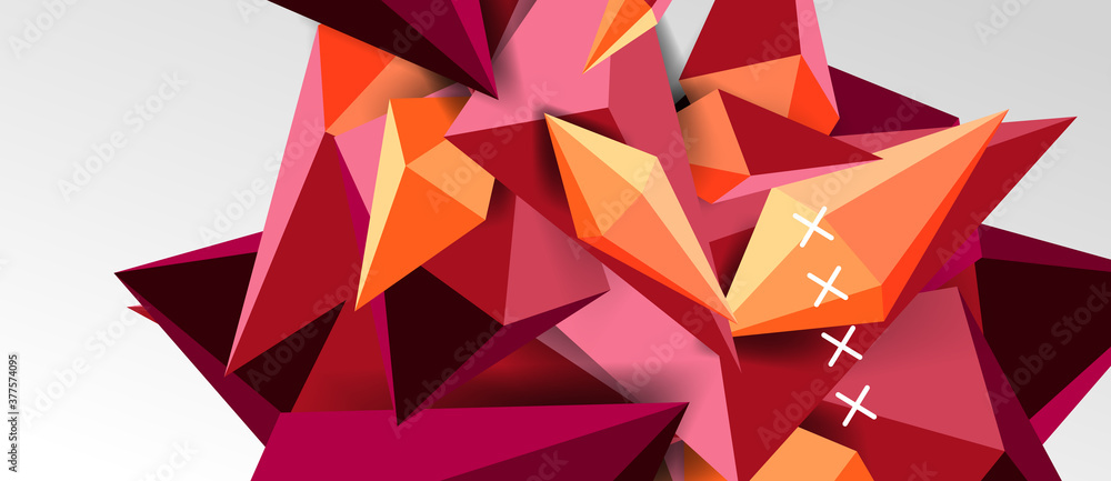3d low poly abstract shape background vector illustration 3d low poly abstract shape background vector illustration