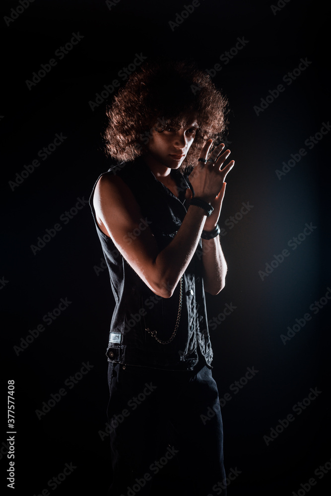 Fototapeta premium Modern rocker boy