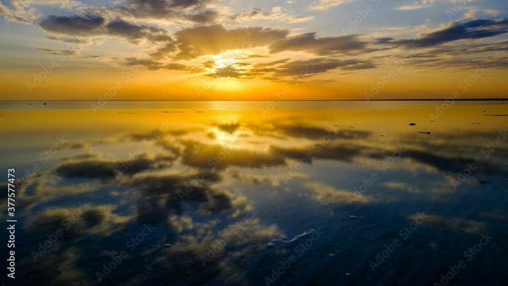 amazing sunset over the salt lake timelapse amazing sunset over the salt lake timelapse