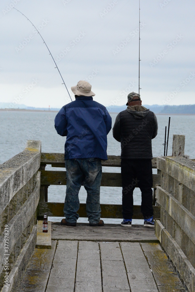 fishing on the pier