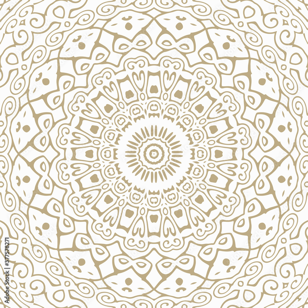 Oriental Seamless Vector Pattern - Repeating ornament for textile, wraping paper, fashion etc.