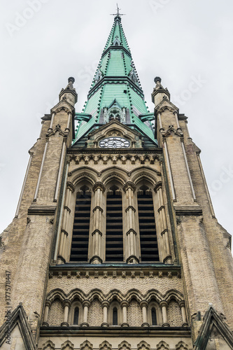 Cathedral Church of St. James in Toronto, Ontario, Canada. Cathedral is home of oldest congregation in city, parish was established in 1797. 