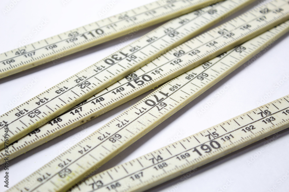 Centimeter ruler for use in construction and home decoration Centimeter ruler for use in construction and home decoration