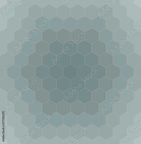 Grey honeycomb mosaic. Vector illustration. 