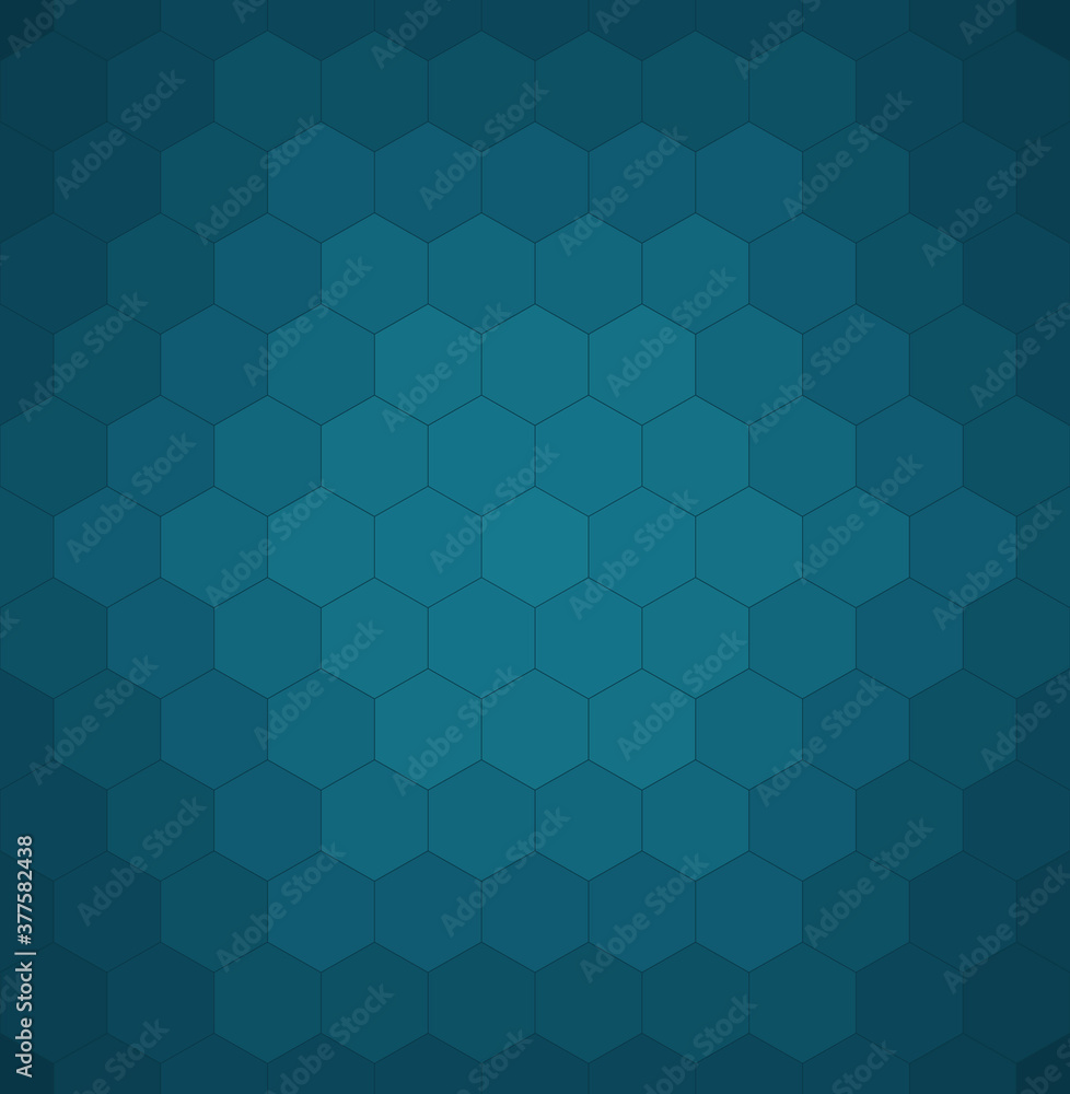Blue honeycomb mosaic. Vector illustration. 