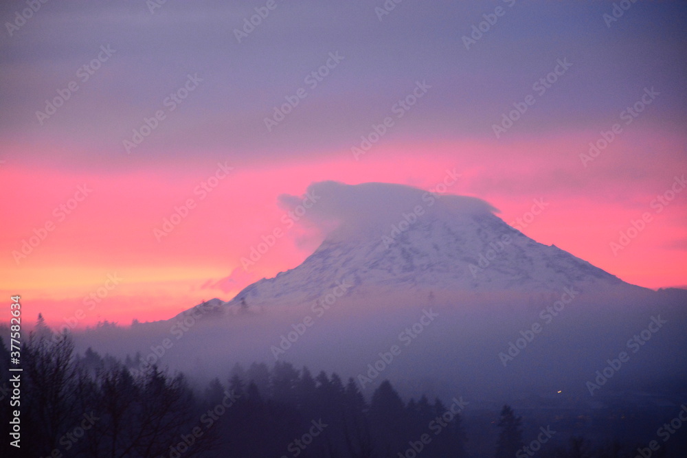 Mt. Rainer at sunrise