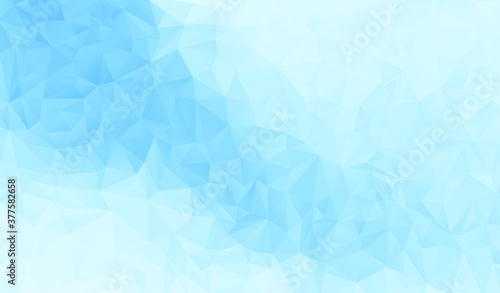 Blue polygonal background. Blue triangle background. Vector illustration.
