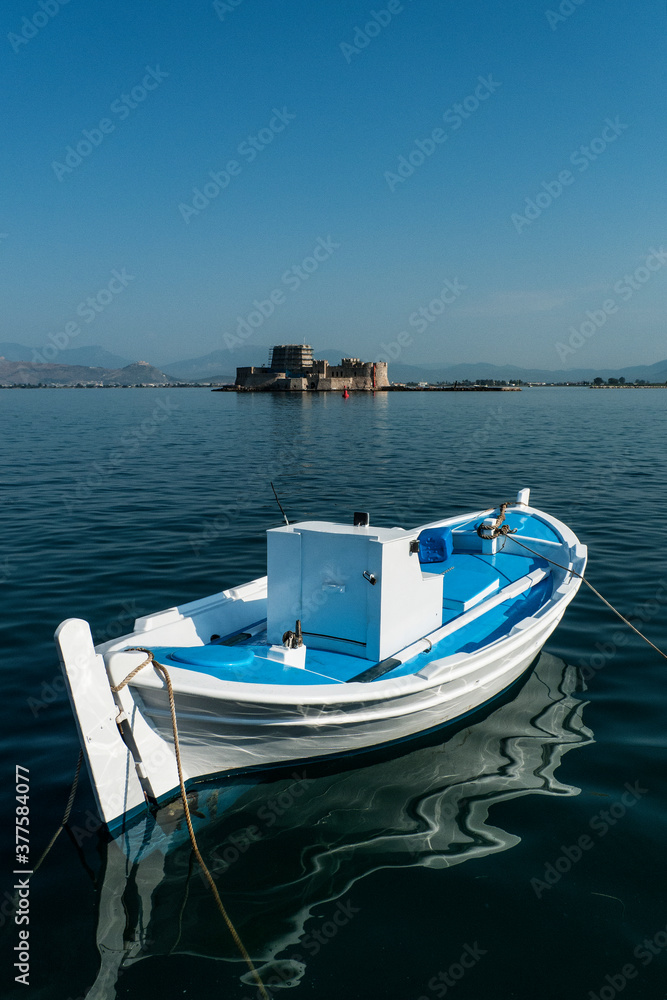 Fototapeta premium Fishing boat, Aegean sea