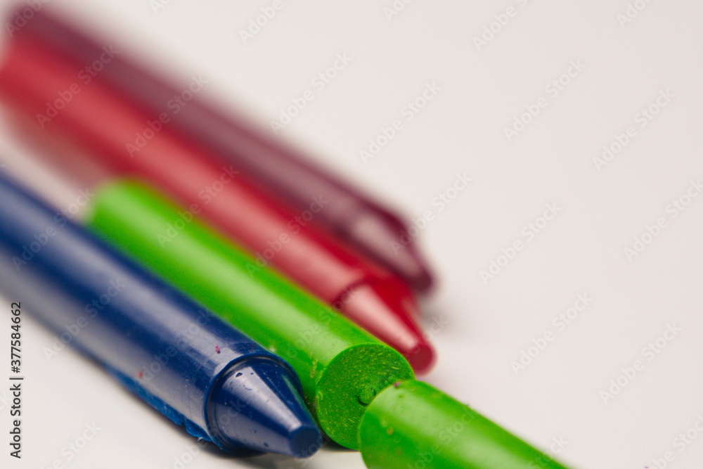 Fototapeta premium Closeup of Crayons