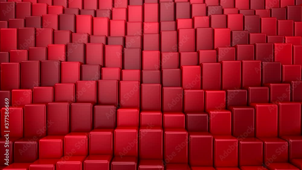 Boxes Form A Wave. Abstract motion, loop, 3d rendering, 4k resolution
Boxes Form A Wave. Abstract motion, loop, 3d rendering, 4k resolution
