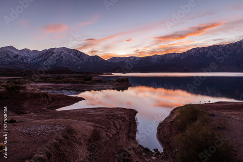 sunrise at a lake © Batteristafoto
