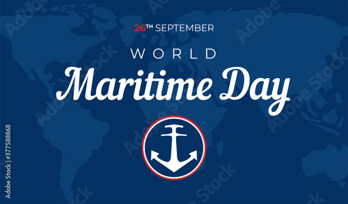 World Maritime Day Background Illustration