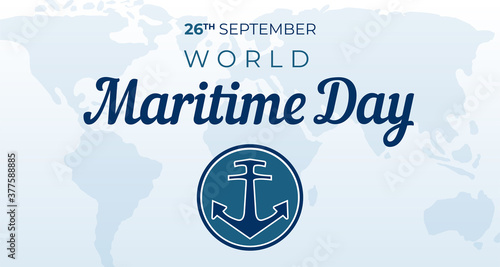 World Maritime Day Background Illustration