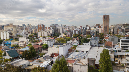 Aerial view of the neighborhood of saavedra, federal capital, Buenos Aires, Argentina.