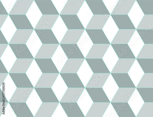 White background with convex squares. Seamless vector illustration. 