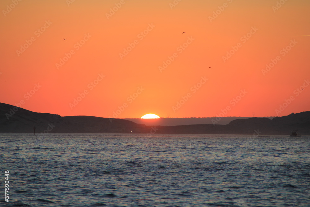 Fototapeta premium Coucher de soleil Prado Marseille