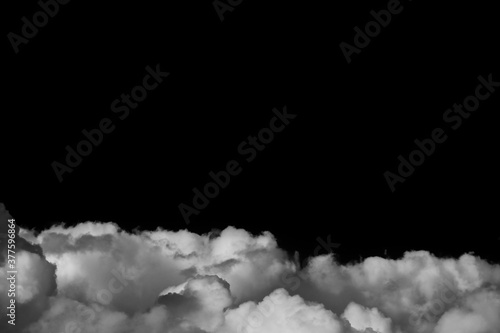 fluffy clouds closeup