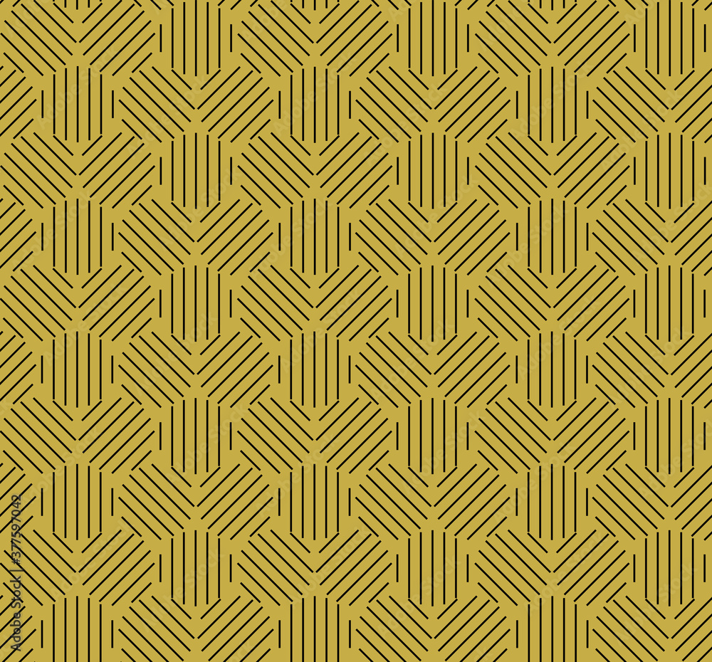 Lines in a circle with three angles seamless repeat pattern background