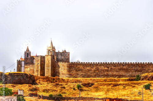 landscape of Mourao castle, alentejo region, Portugal