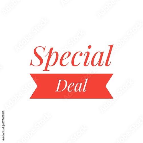 Illustration for store, big deal, special deal, great deal sign