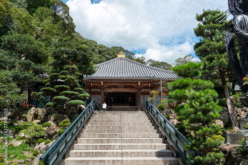 Main building of Kiyoshikojin-Seichoji temple in Takarazuka city, Hyogo, Japan photo