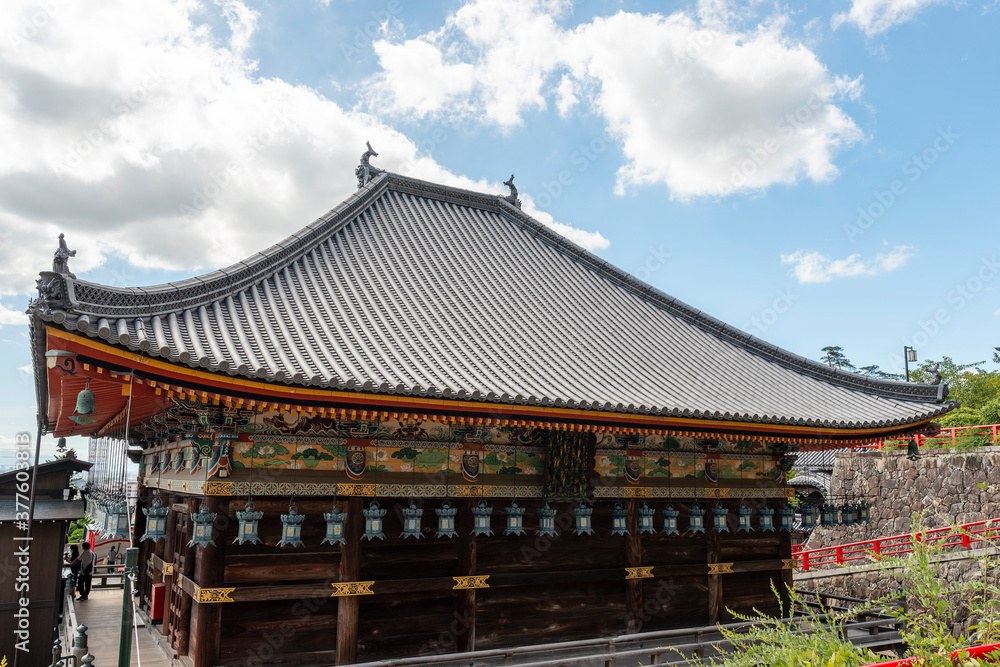 Main building of Nakayamadera temple in Takarazuka city, Hyogo, Japan