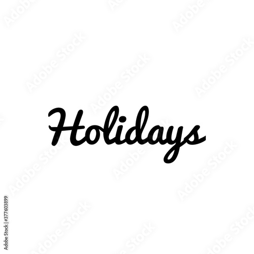   Holidays   sign