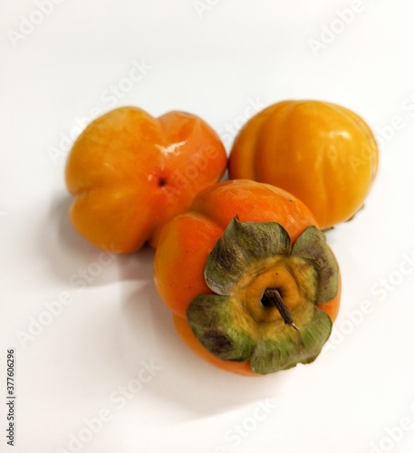 Persimmon fruit closeup iso...
