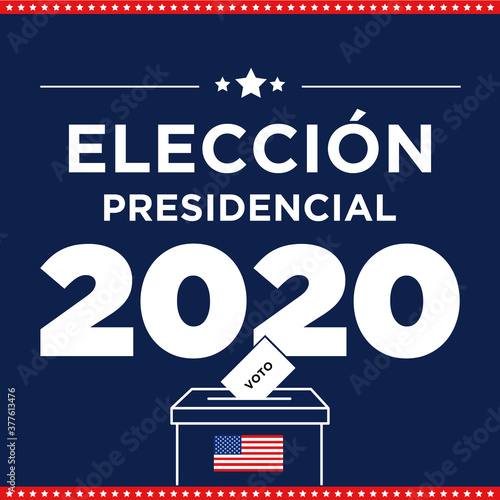 elección presidencial voto urna 2020 español