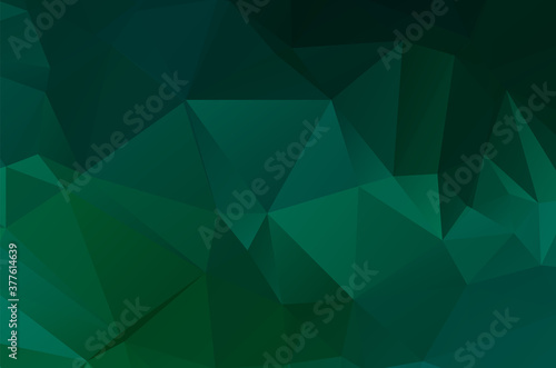 Gradient Green vector shining triangular layout. Glitter abstract illustration